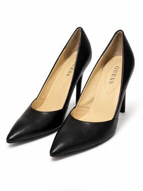 Guess Black Pointed-Toe Stiletto Pumps Size 8.5 – 4” Heels